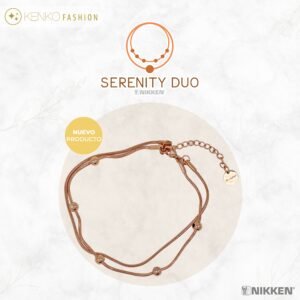 KENKO FASHION SERENITY DUO BRAZALETE TONO DORADO.