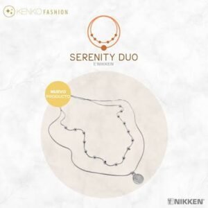 KENKO FASHION SERENITY DUO COLLAR TONO PLATEADO.